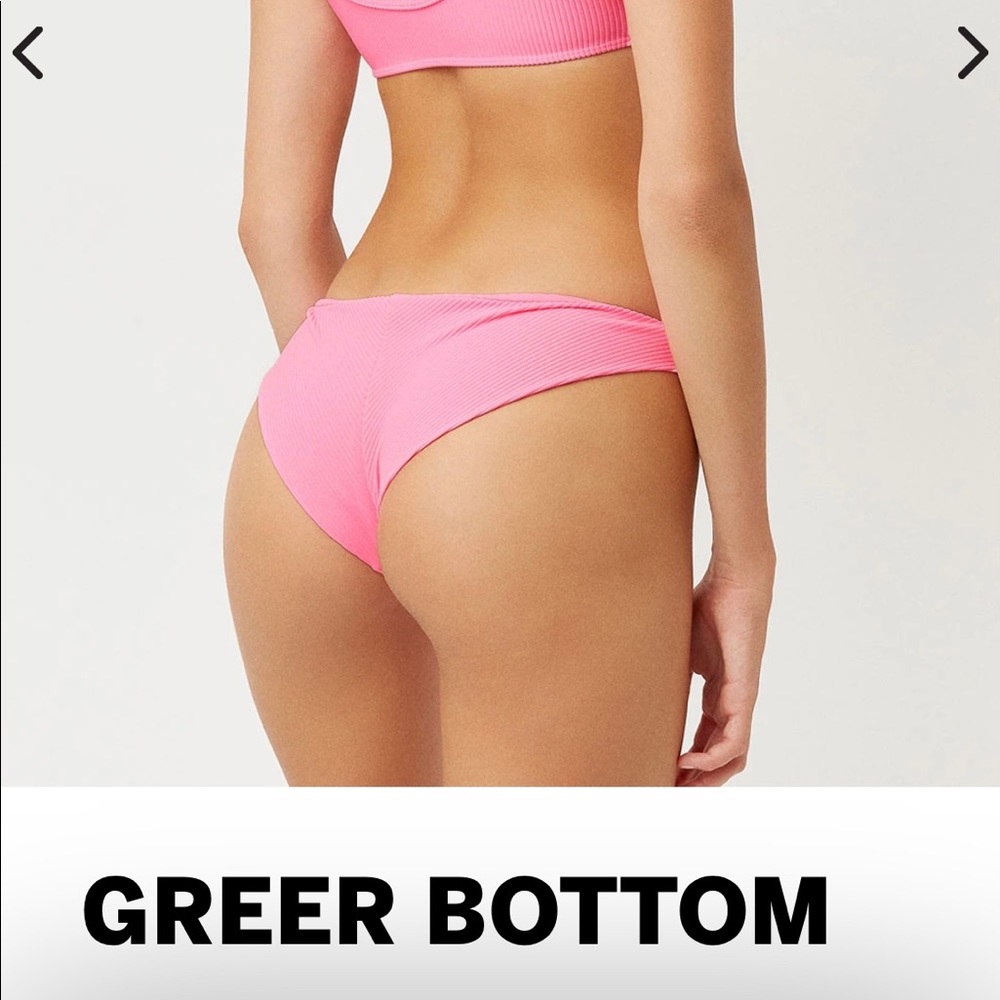 Frankie’s Bikinis Greer Bottoms Bubblegum Size M